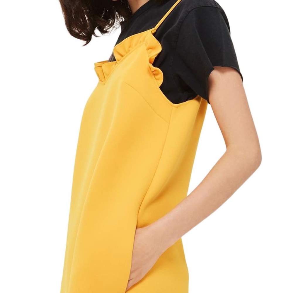 TOPSHOP ruffle mini dress